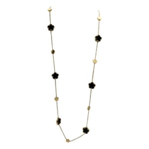 Bloom Necklace in Black Color